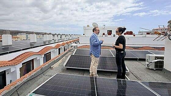 El Cabildo monta plantas solares en el centro comercial Nilo