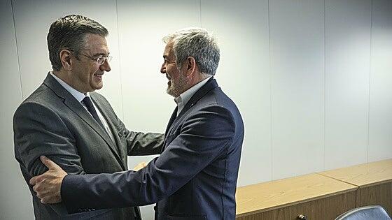 Clavijo logra el apoyo del comisario de Transportes a extender la exención de los ETS más allá de 2030