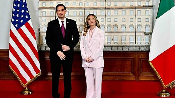 Meloni recibe a Rubio para intentar restablecer la sintonía con Trump