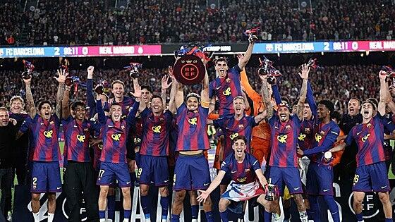 El Barça, campeón ante un Madrid en demolición