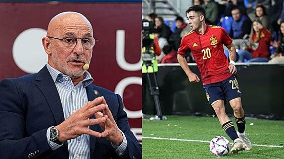 El exjugador de la UD Alberto Moleiro, en la prelista de 55 jugadores de Luis de la Fuente