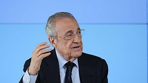 Florentino Pérez se ratifica en su postura y Enrique Riquelme pide diálogo