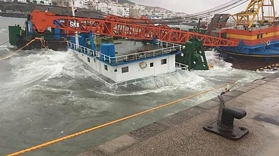 Cargo Lanzarote debe pagar 7millones por los daños en el puerto de Gran Tarajal en 2018