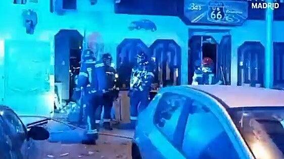Una explosión en un bar de Madrid deja siete heridos, tres de ellos de carácter grave