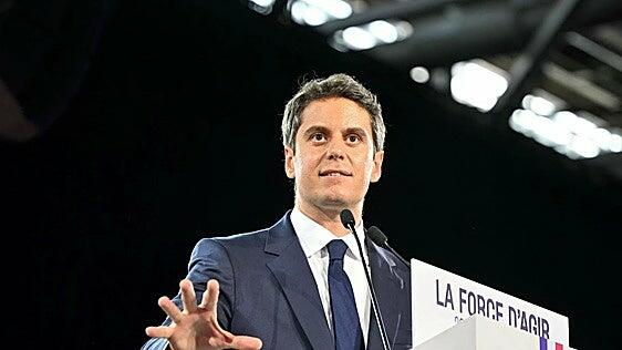 Attal busca dar un impulso a su campaña pese al riesgo de división del macronismo