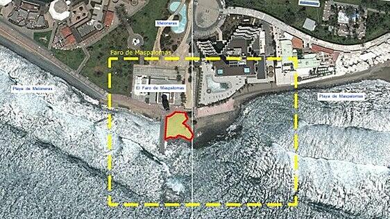 Lopesan pide permiso para habilitar 70 hamacas junto al Faro de Maspalomas