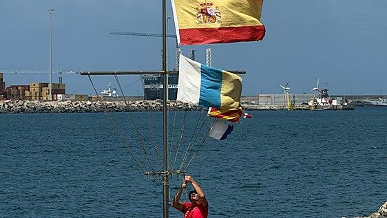 Aplazada la quinta jornada del Campeonato Aguas de Teror por las fuertes rachas de viento en la bahía capitalina