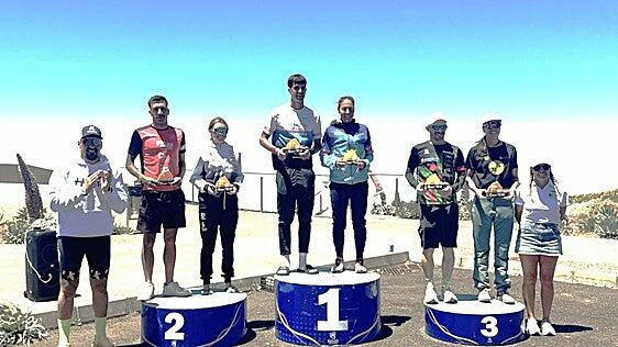 Los españoles Diego Mentrida y Judith Corachán, vencedores del V Kos Xtreme Triatlón de La Palma