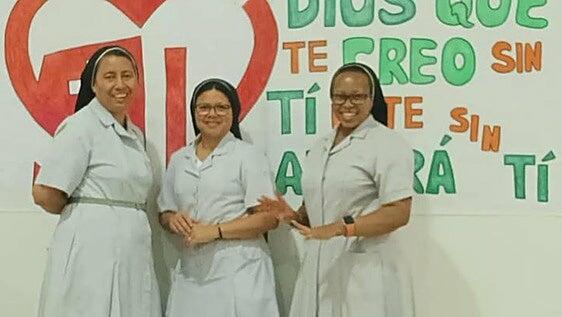 Las hermanas agustinas que llevarán una ofrenda en la misa multitudinaria de Siete Palmas