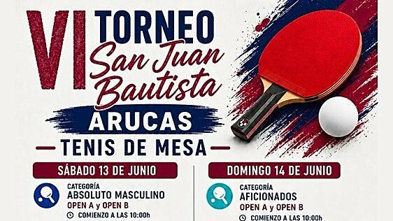 Arucas se prepara para vivir el VI Torneo San Juan Bautista de tenis de mesa