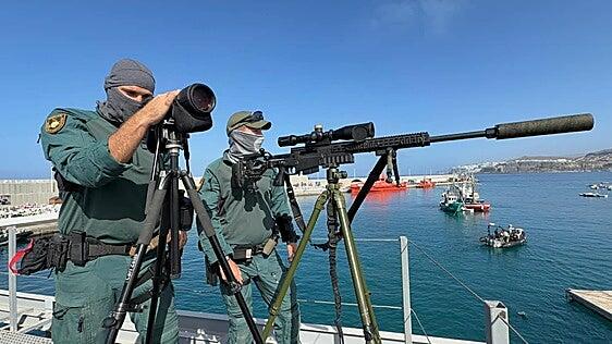La Guardia Civil desplegó toda su fuerza en Arguineguín
