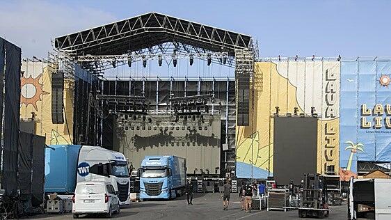El escenario más grande visto en la isla para disfrutar del Lava Live Fest