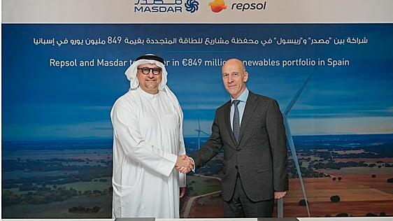 Repsol y Masdar se asocian en una cartera renovable en España valorada en 849 millones