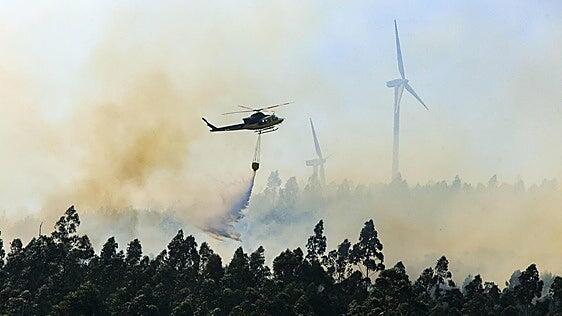 Siete incendios movilizan a los servicios de emergencia en distintos puntos de la Península