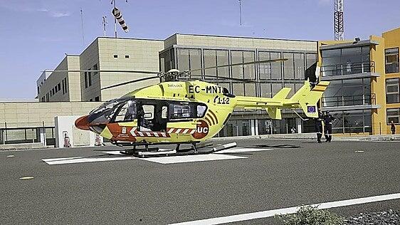 Rescatado en helicóptero un ciclista tras precipitarse por un barranco en Agüimes