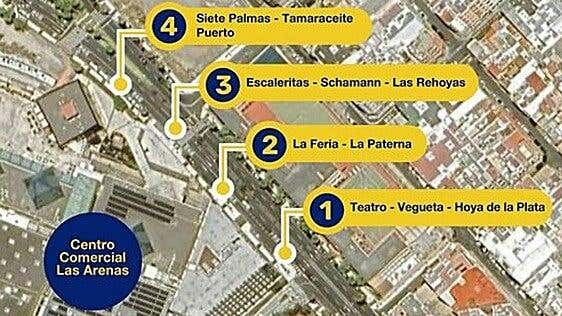 Las guaguas de Las Palmas de Gran Canaria cambian sus rutas para poder volver de la playa de Las Canteras durante la noche de San Juan