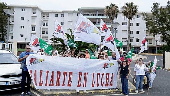 Nueva protesta de la plantilla de la residencia Taliarte Sur