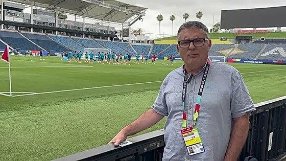 España entrena en el estadio de Los Ángeles Galaxy