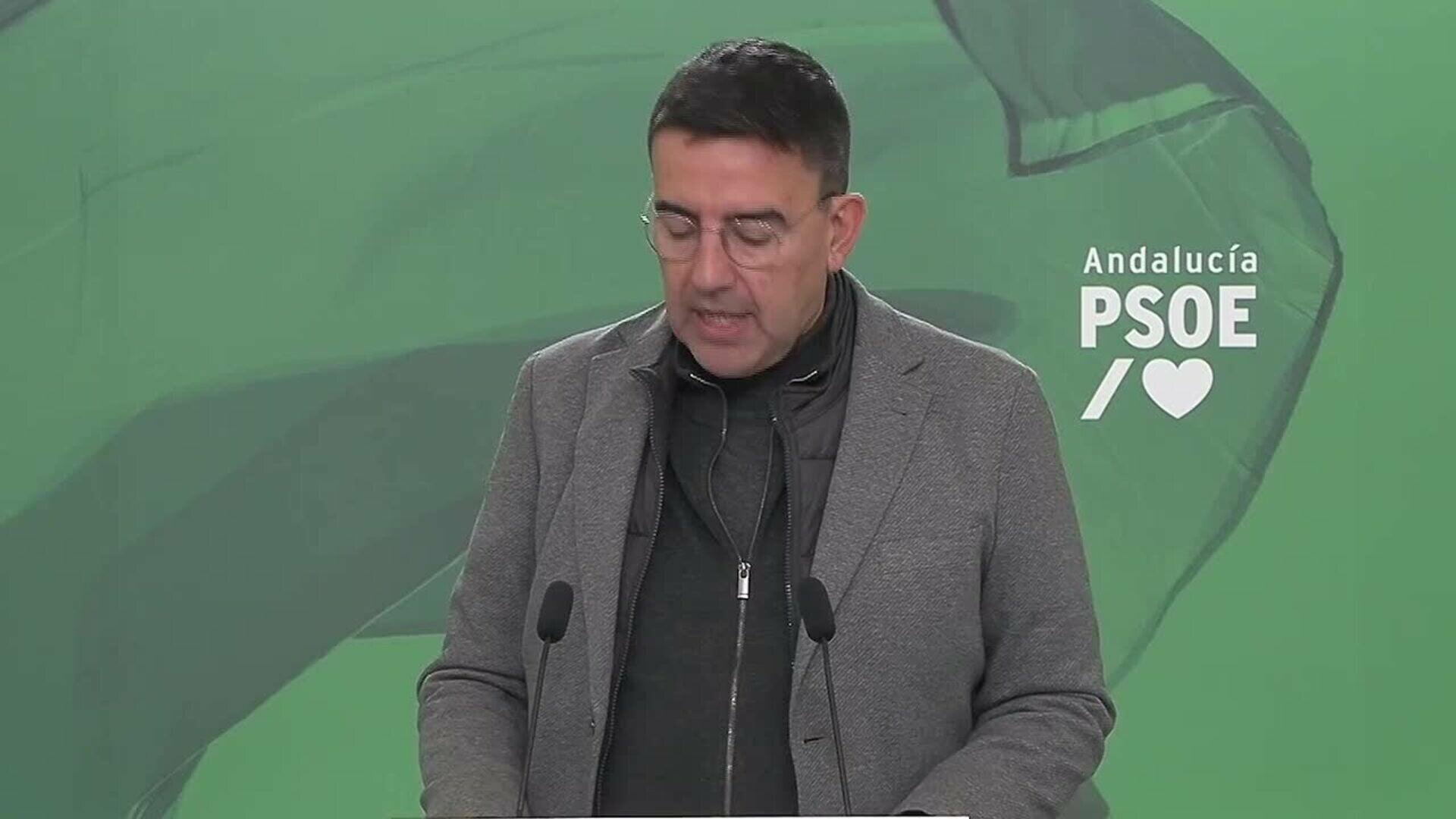 PSOE-A acusa a Moreno de "esconderse" ante las catástrofes