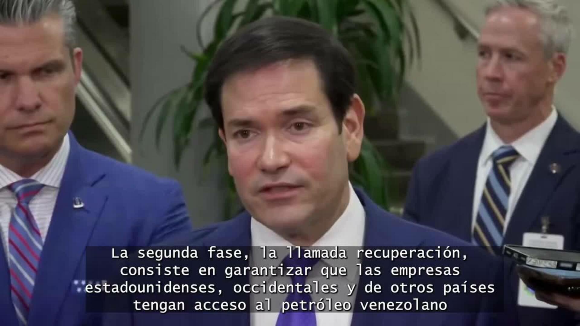 Rubio dice que plan para Venezuela pasa por tres fases: estabilidad, recuperación y transición