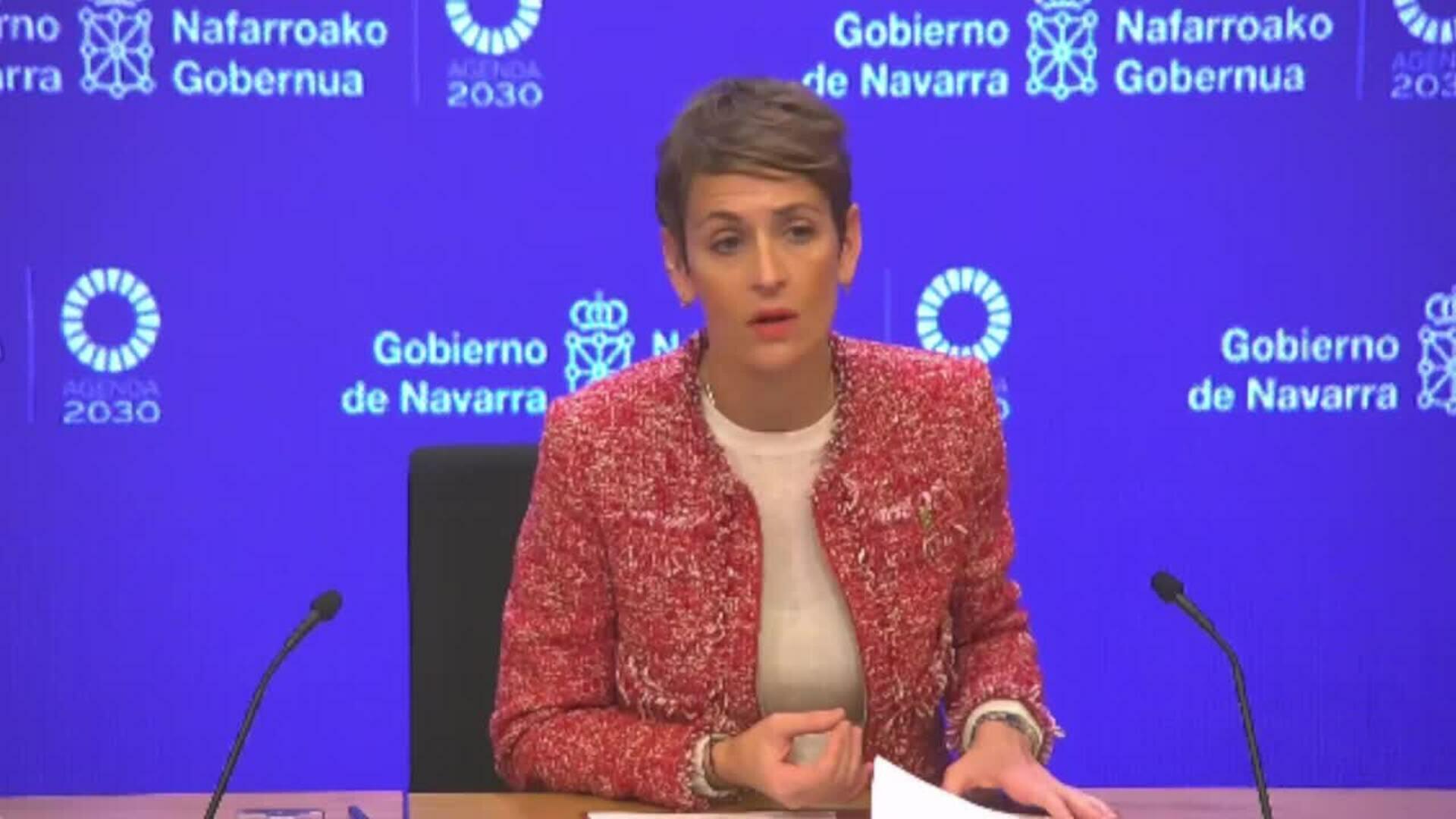 Chivite dice que los cambios del gobierno navarro buscan "nuevo impulso político"