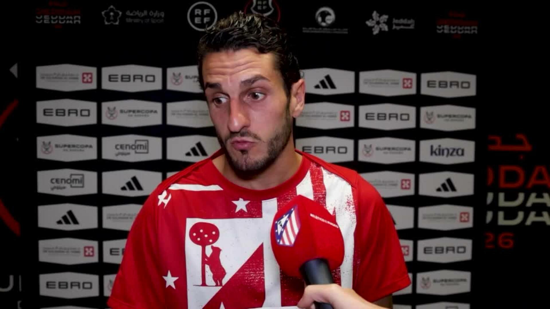 Koke: "Lo hemos intentado de todas las formas pero no ha querido entrar"