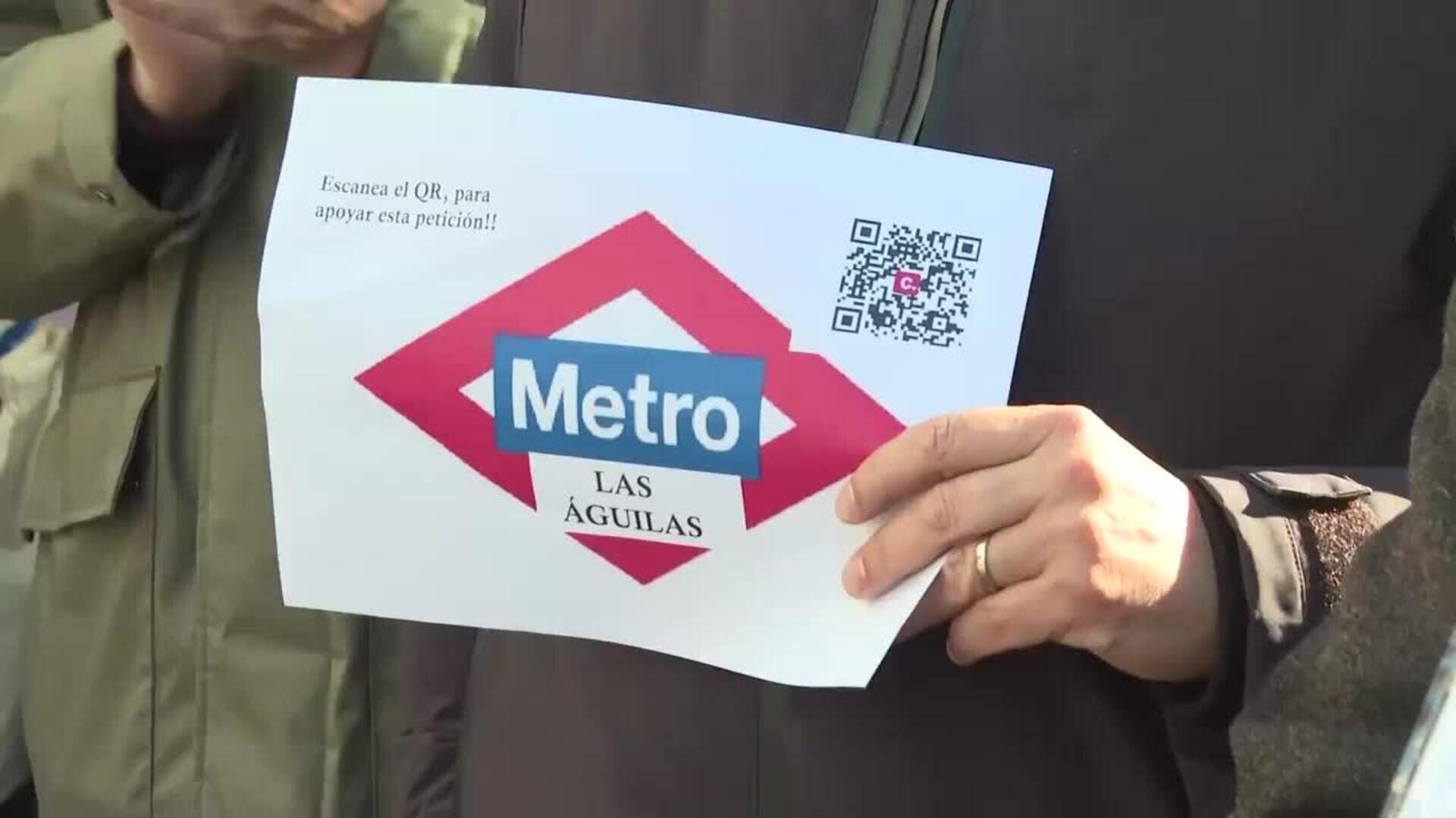 Barrio de Las Águilas pide parada de metro: "Cuatro generaciones no pueden estar equivocadas"