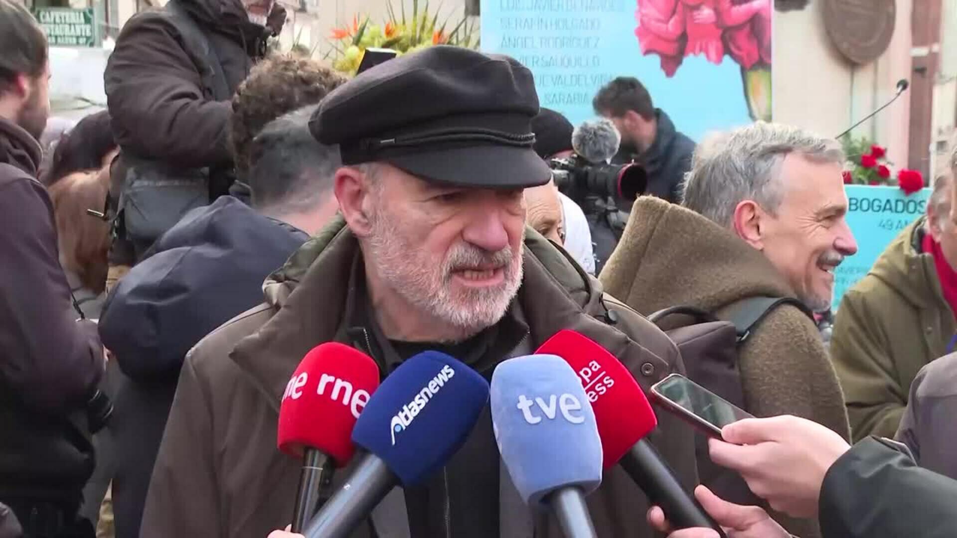 Fundación Abogados de Atocha pide que "la izquierda esté unida" frente a avance "de la derecha"