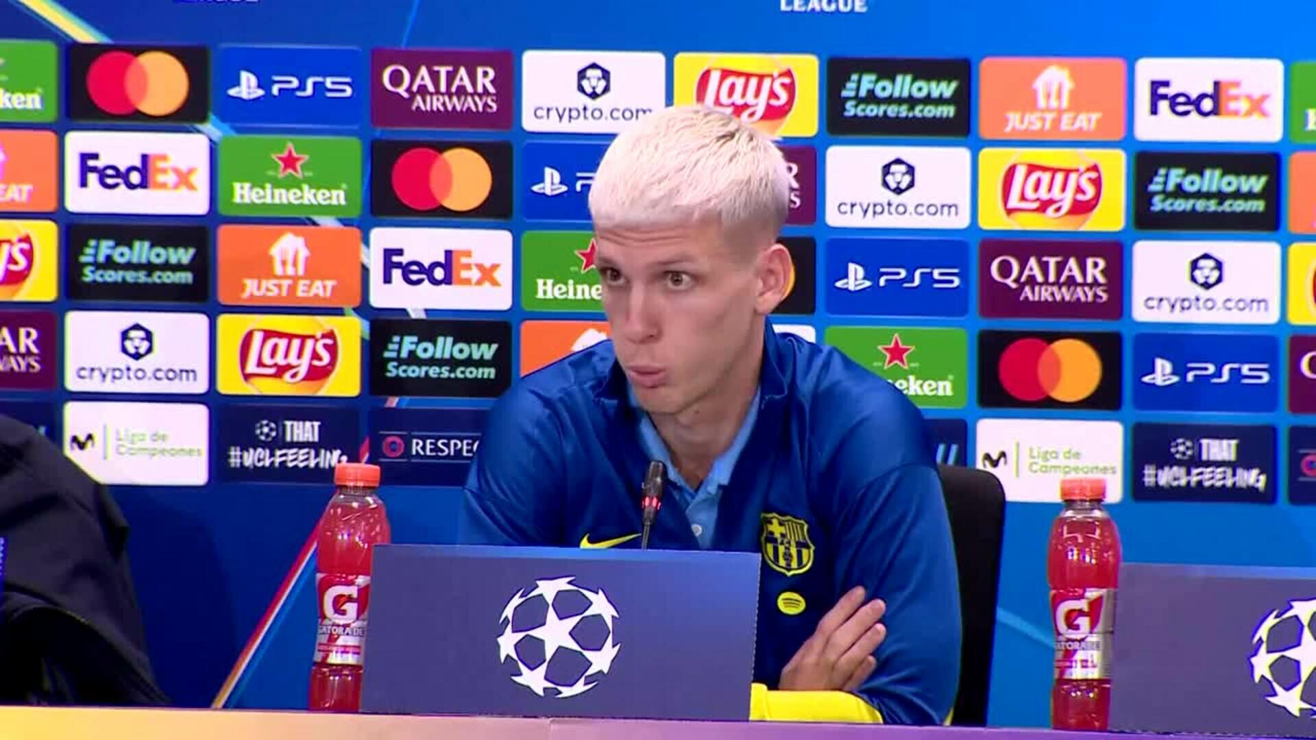 Dani Olmo: "Lo primero es ganar y los otros partidos nos dan totalmente igual"