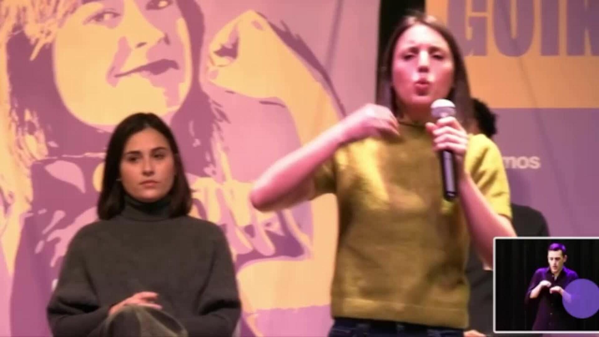 Irene Montero: "Ojalá podamos barrer de fachas este país con gente migrante"