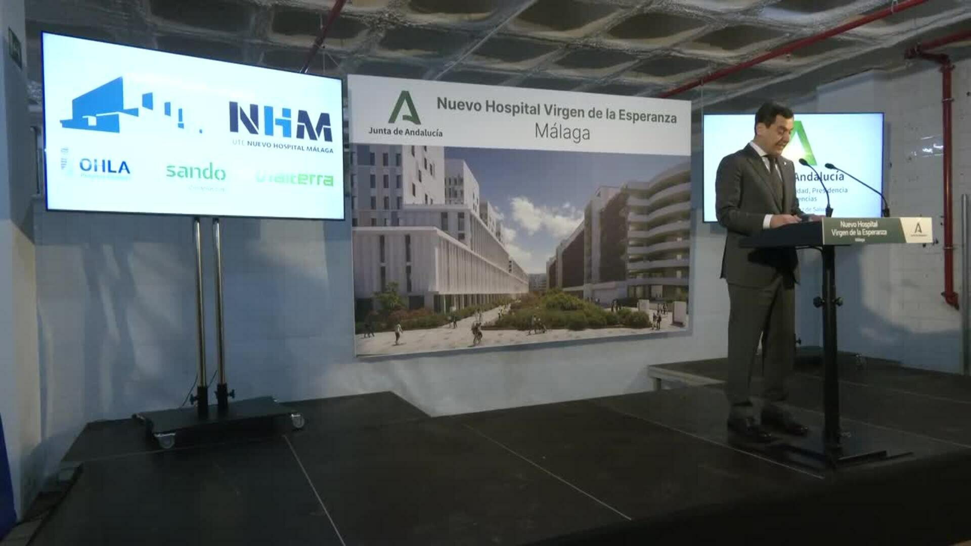 Moreno dice que el nuevo Hospital Virgen de la Esperanza será "el más moderno de España"