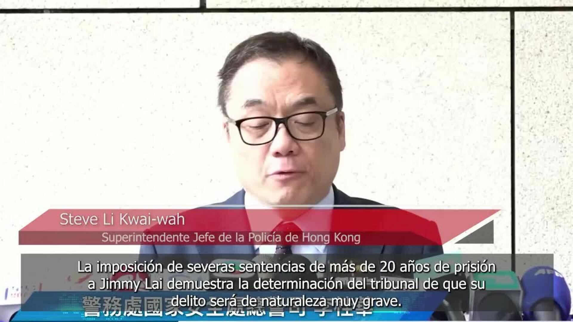 La Justicia de Hong Kong condena a 20 años de cárcel al magnate de los medios Jimmy Lai