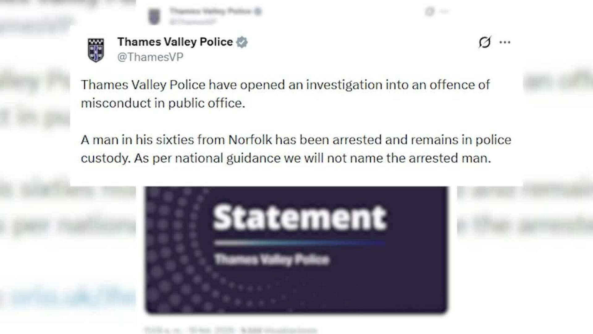 El expríncipe Andrés de Inglaterra, detenido por su vinculación con el caso Epstein