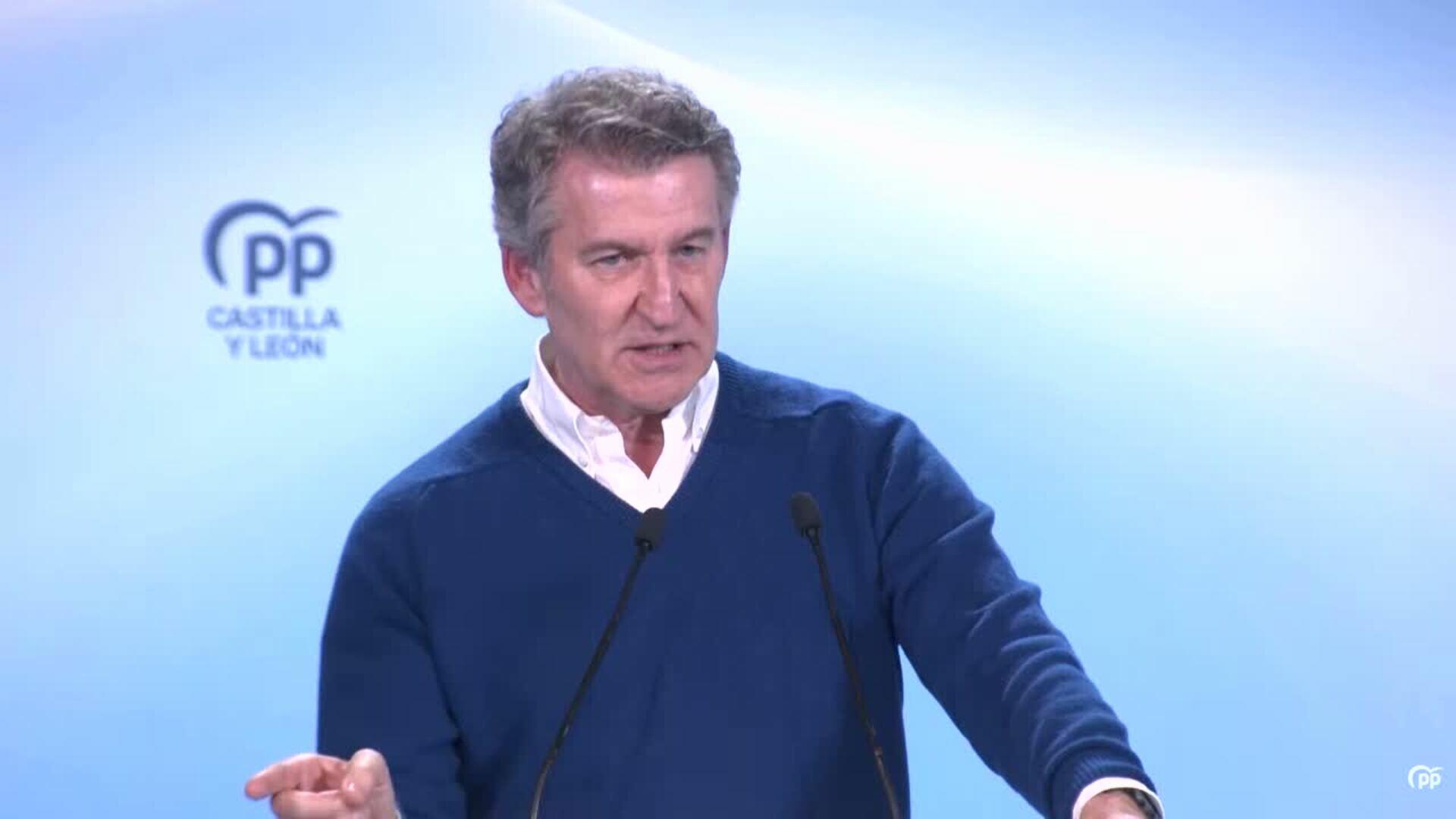 Feijóo pide a Sánchez que deje de buscar "pelea" con aliados de España