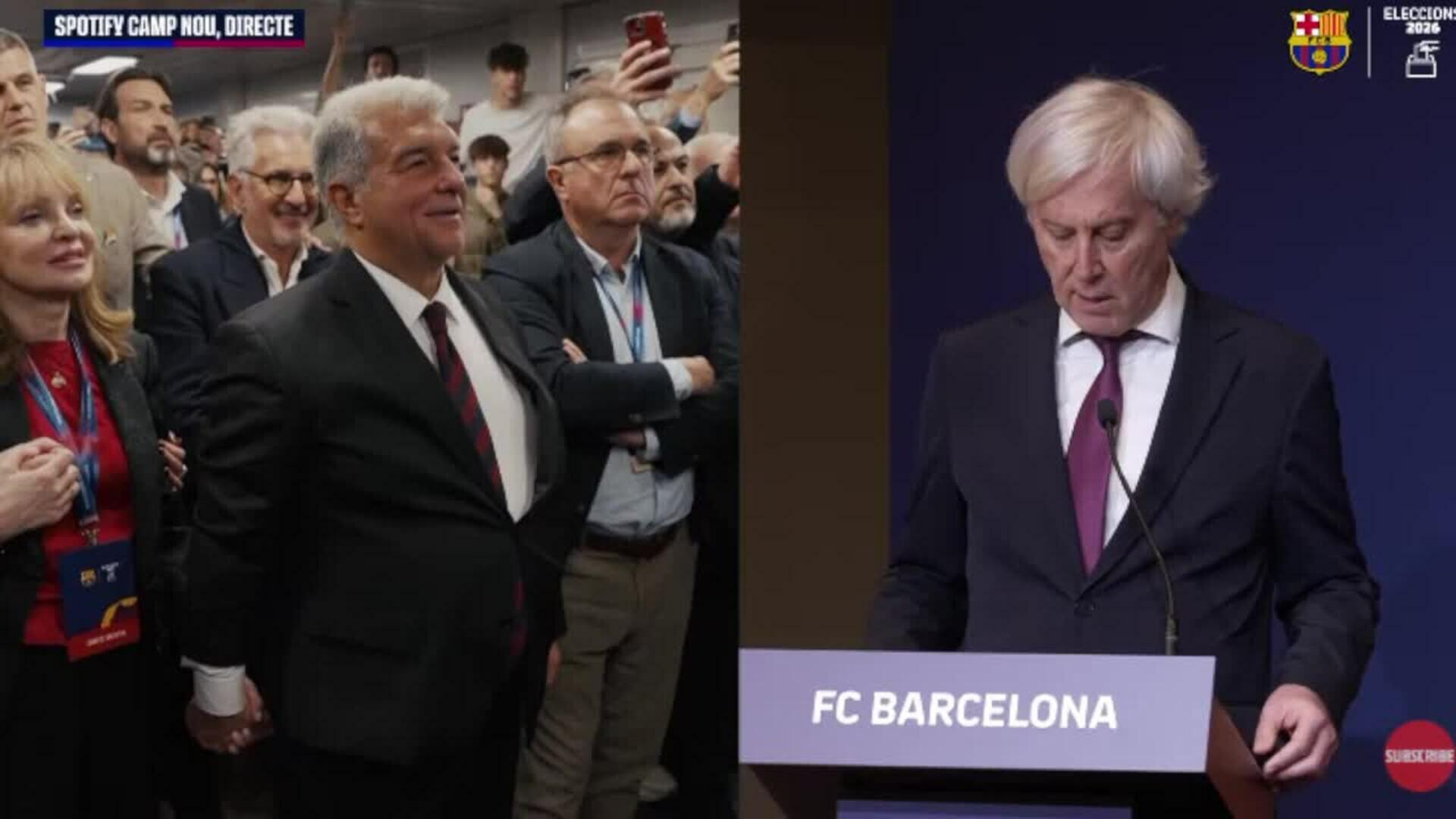 Joan Laporta, reelegido presidente del FC Barcelona con el 68,18% de los votos