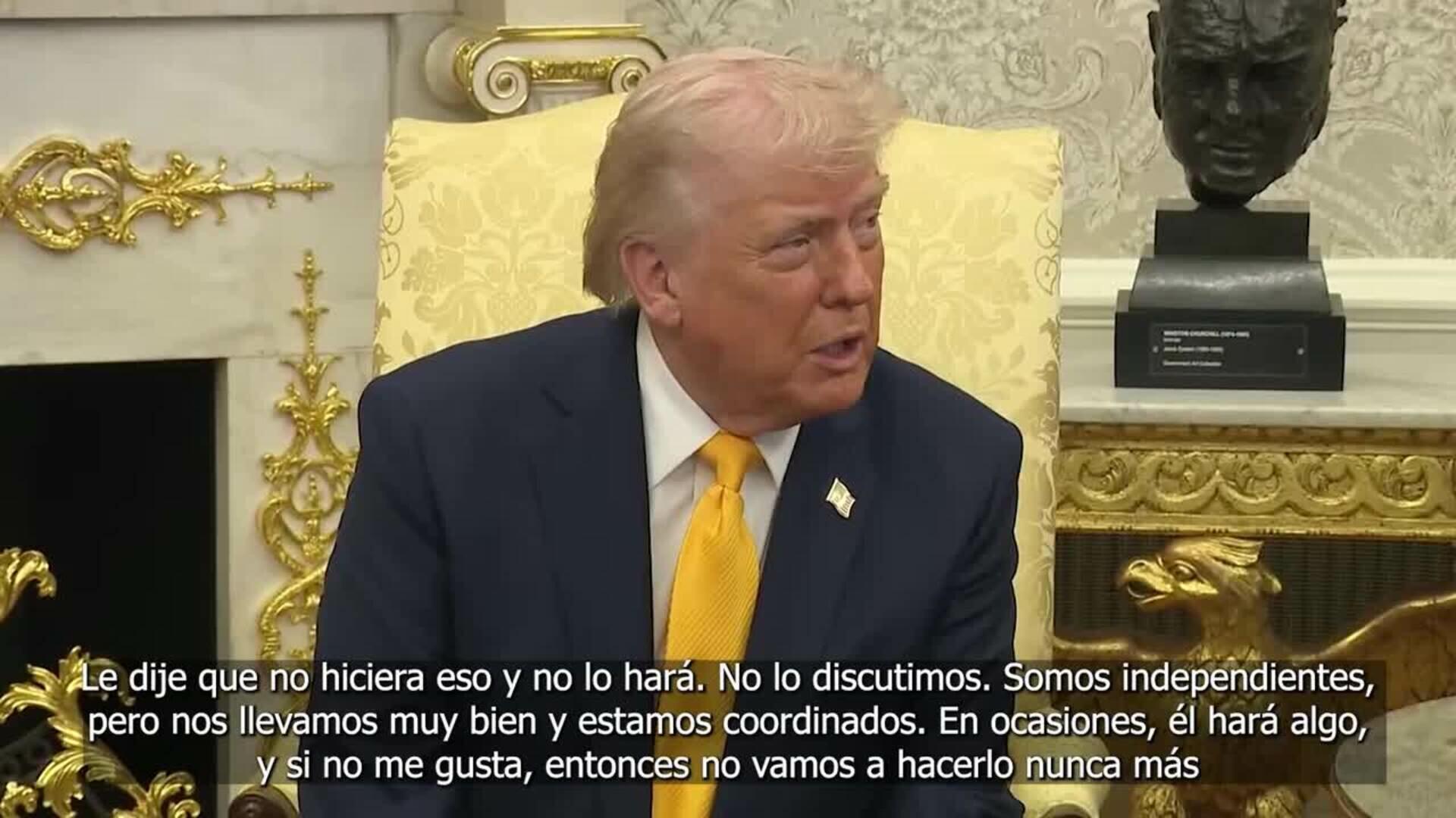 Trump desvela que habló con Netanyahu tras ataque al campo de gas de South Pars