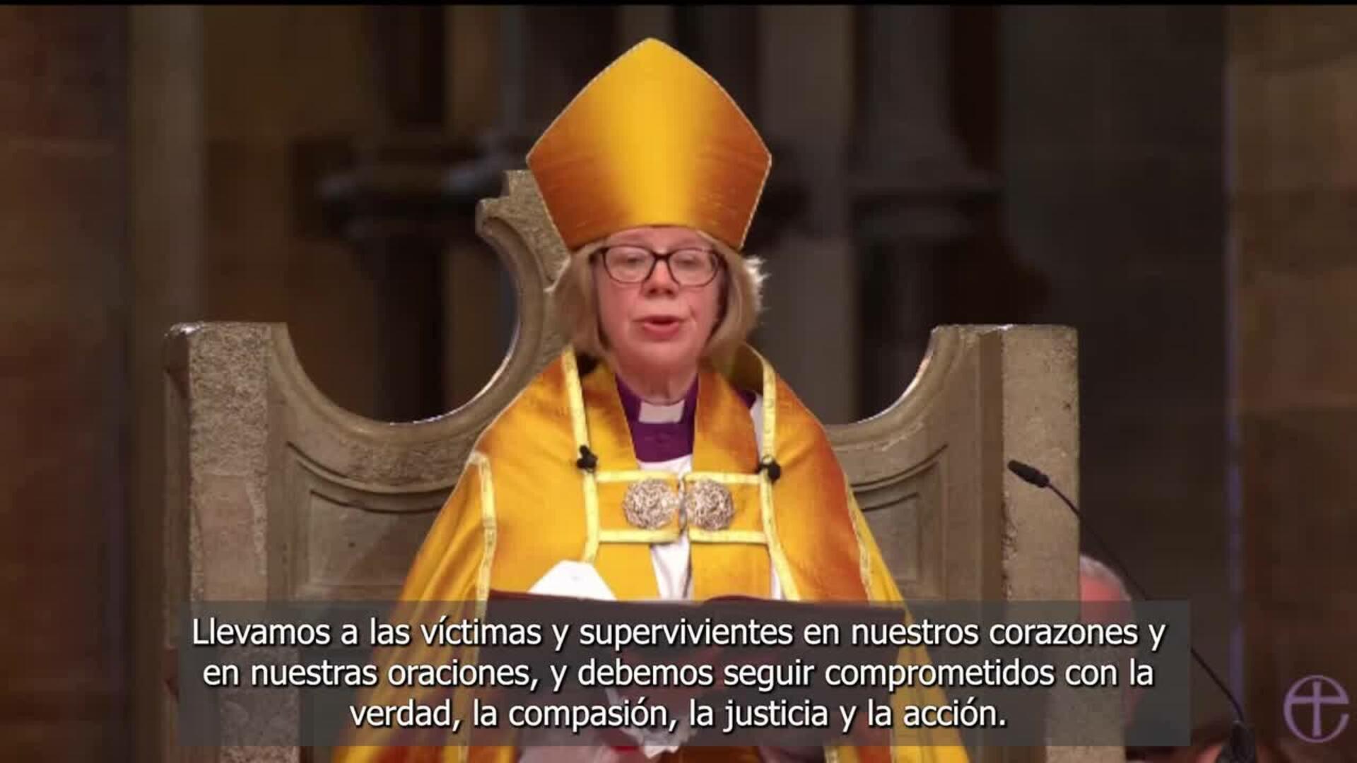 La primera mujer arzobispa de Canterbury recuerda a las víctimas de los fallos en la iglesia