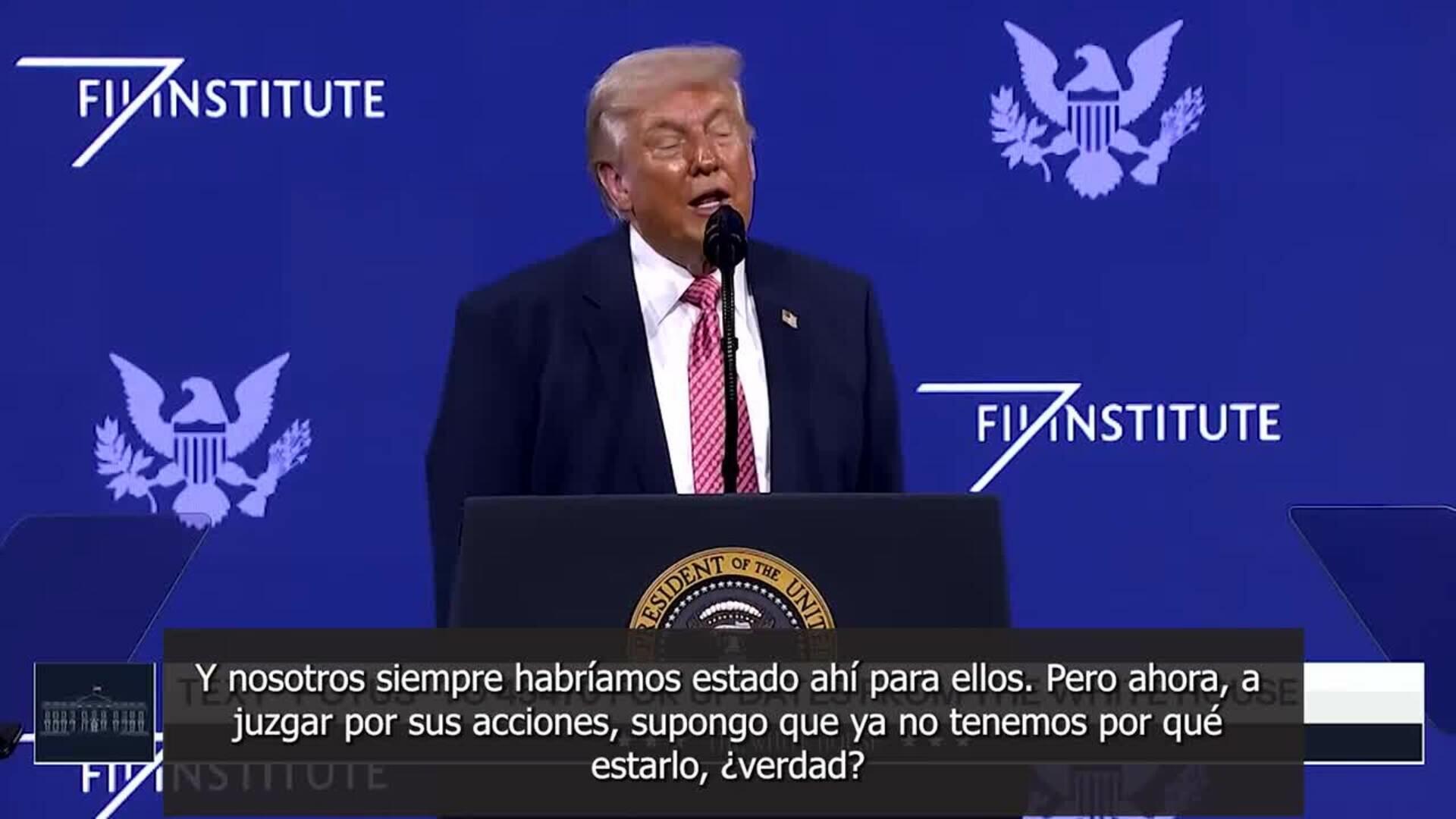 Trump plantea retirar su apoyo a la OTAN: "¿Por qué estar ahí para ellos si ellos no están?