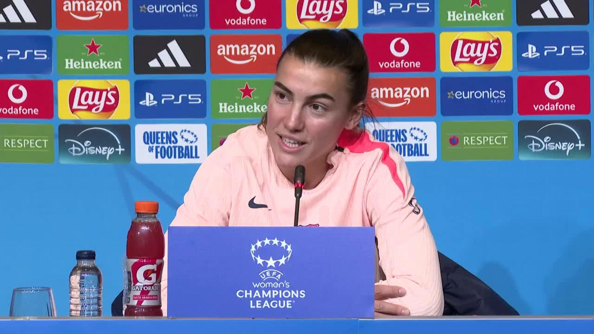 Patri Guijarro: "Volver al Spotify Camp Nou es muy ilusionante y queremos la victoria"