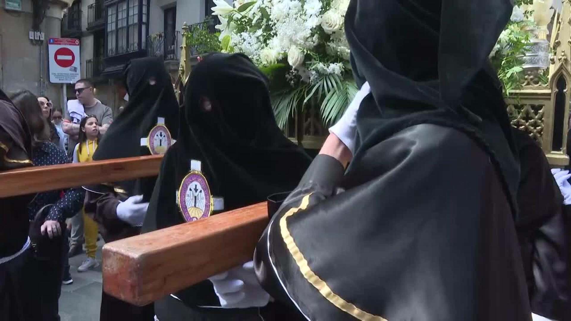 La procesión de la Luz y de la Resurrección cierra este domingo la Semana Santa en Bilbao