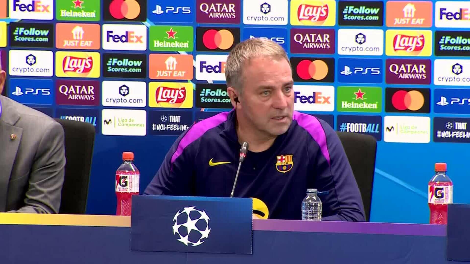 Hansi Flick: "Va a ser un partido diferente al de Liga, esto es la Champions"