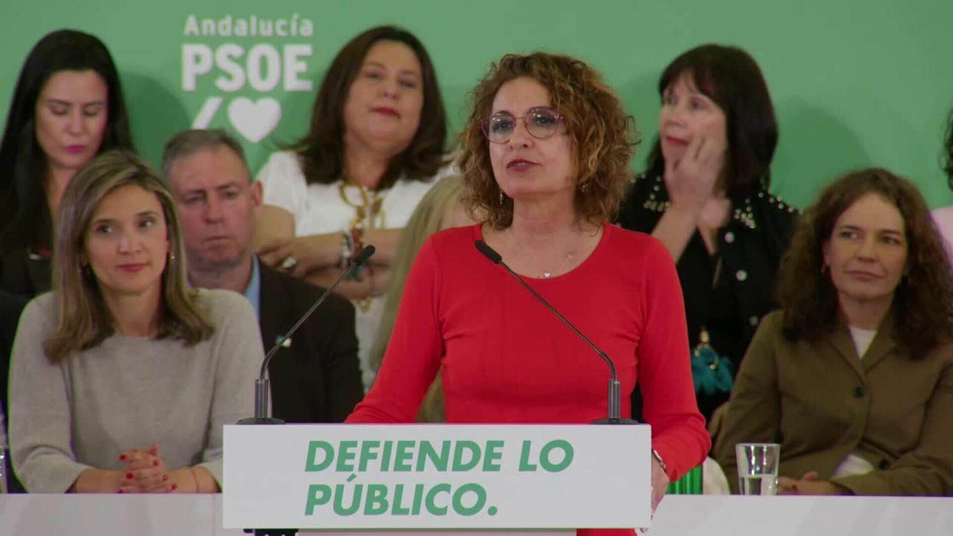 Montero agradece la "capacidad de integración" en el PSOE-A para conformar unas listas "serias"
