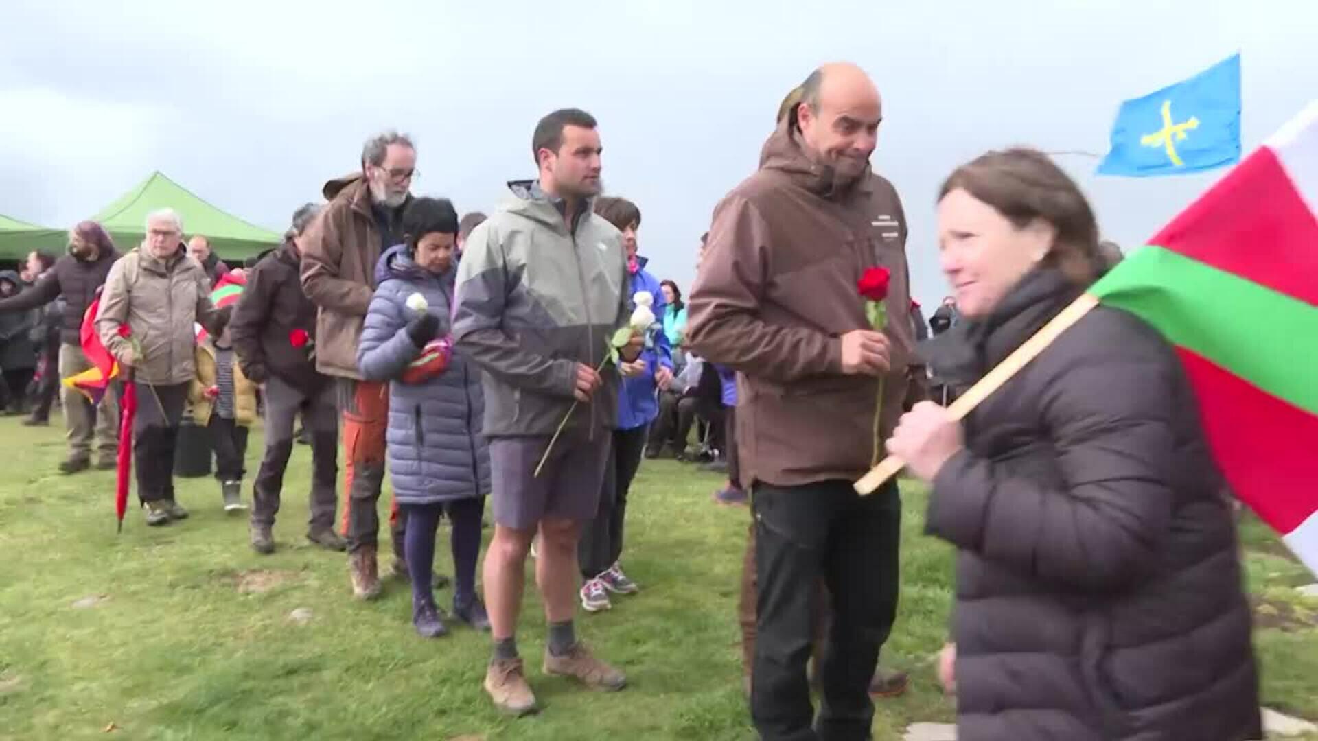 Euskadi y Asturias homenajean a los desaparecidos en la batalla de Saibigain en 1937