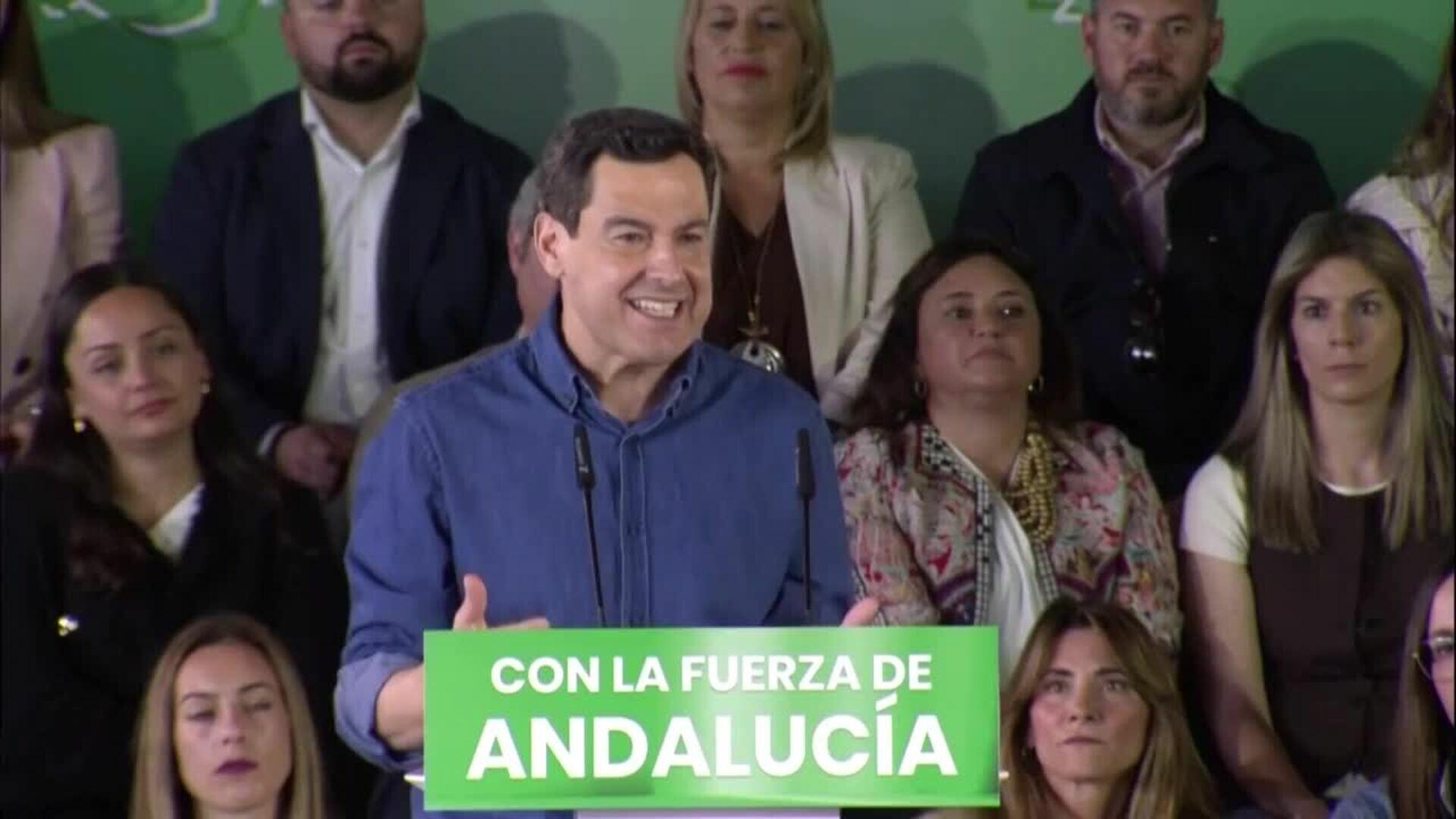 Jornada intensa este domingo en la precampaña de las elecciones andaluzas