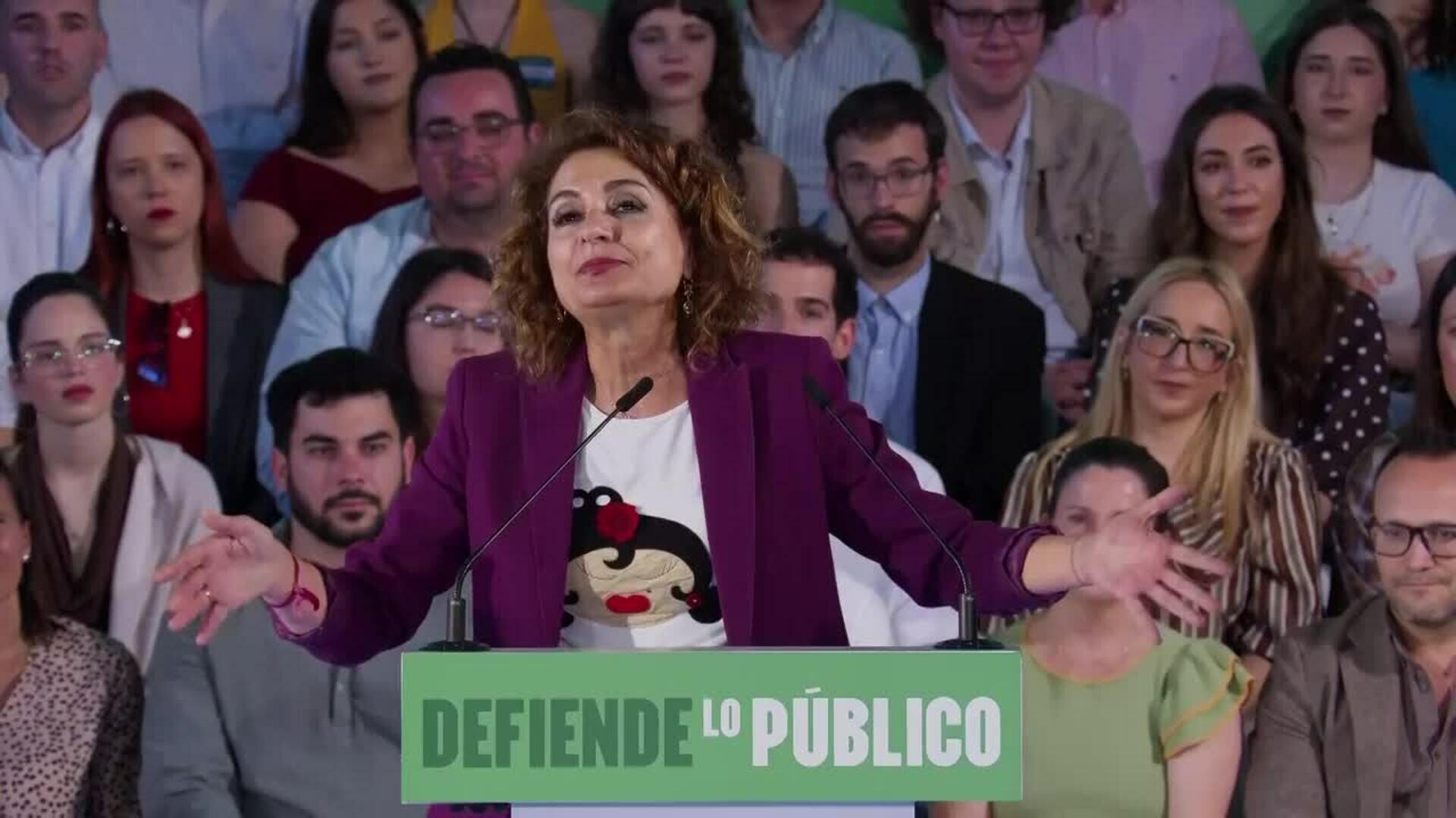 Montero vaticina que el PSOE-A logrará en Córdoba "el mejor resultado" con Silvia Mellado