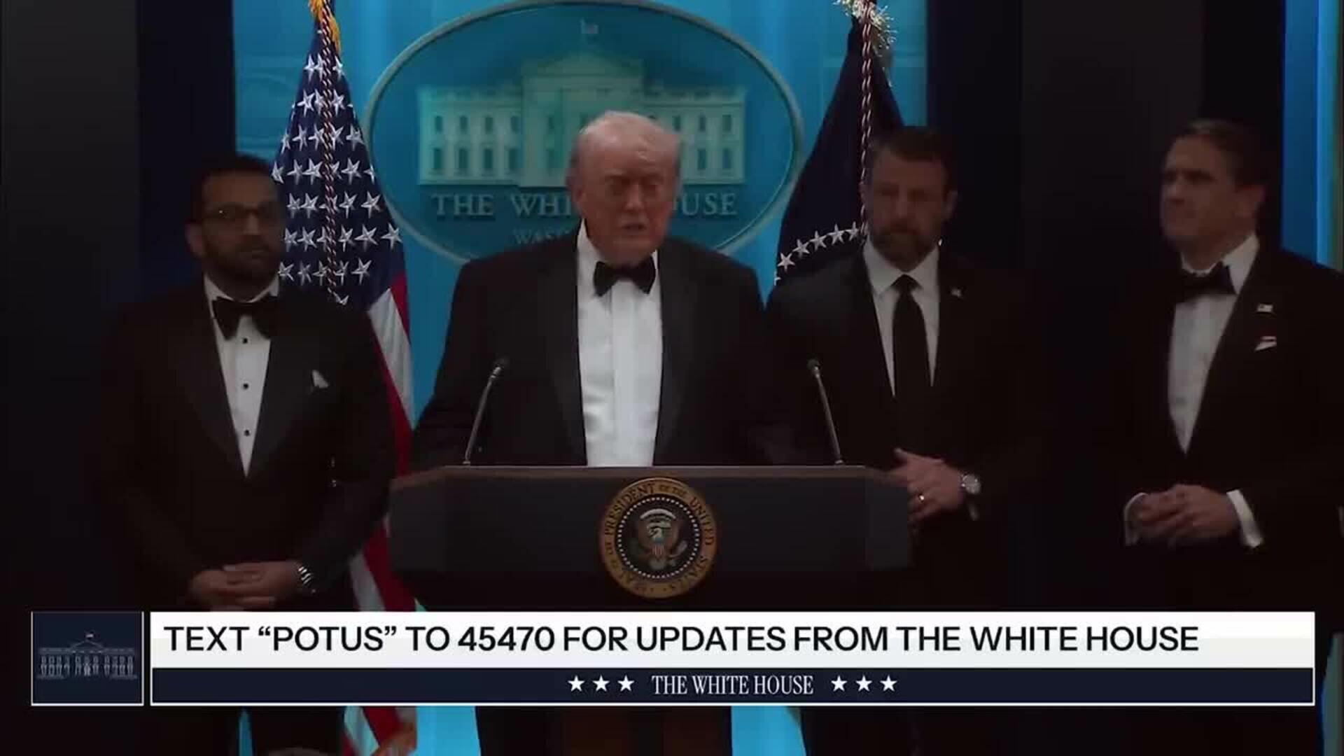 Trump tacha de "lobo solitario" al atacante de la cena de corresponsales de la Casa Blanca