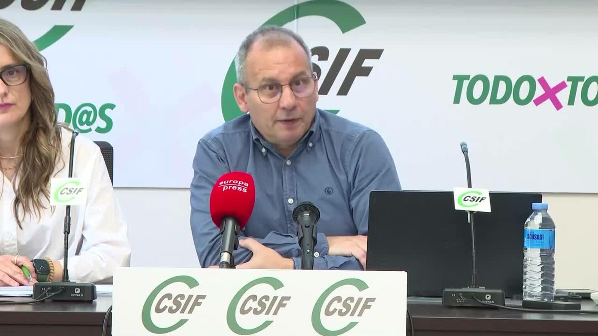 CSIF presenta un informe que evalúa el estado del sistema educativo en España