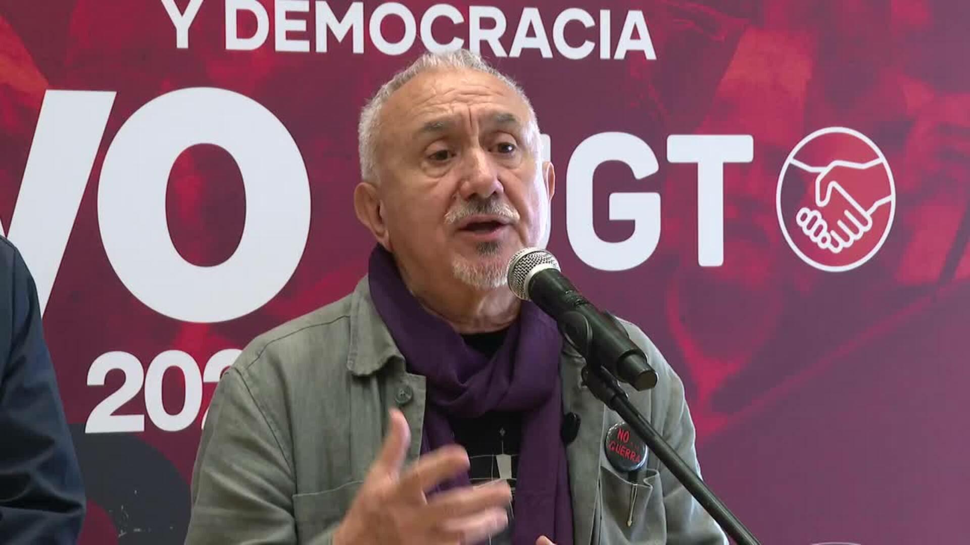 UGT pide convertir el 1 de mayo en un "grito por la paz" y defensa de lo público