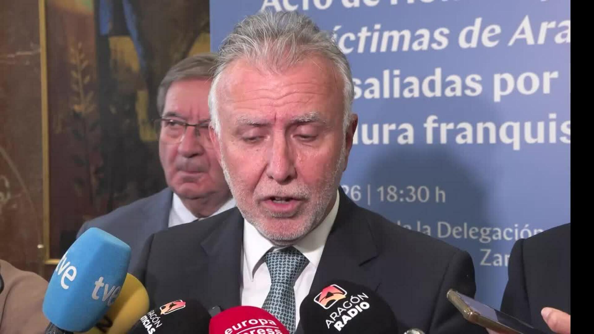 Torres augura "muy poco éxito" al futuro Gobierno PP-Vox en Aragón
