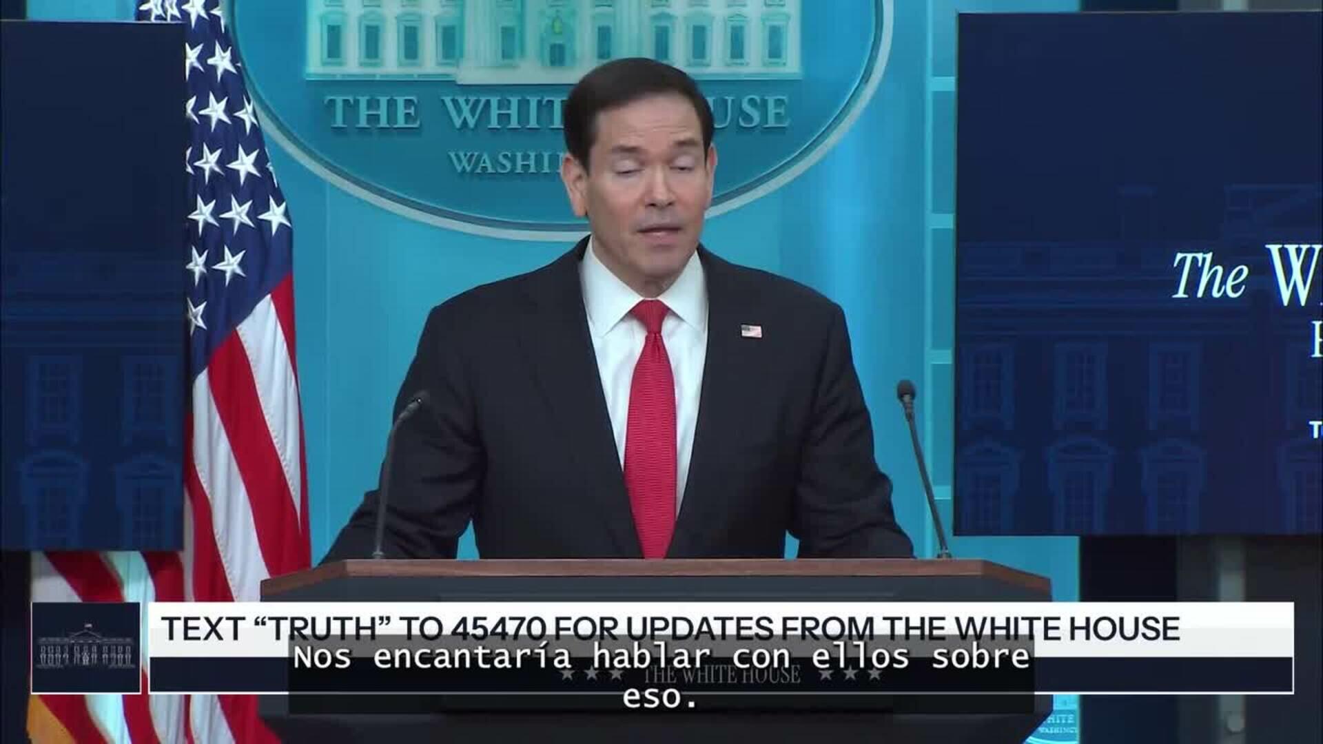 Rubio resta importancia a las últimas críticas de Trump sobre el Papa León XIV